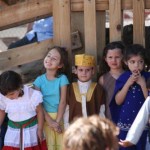 A group of children dressed for a play